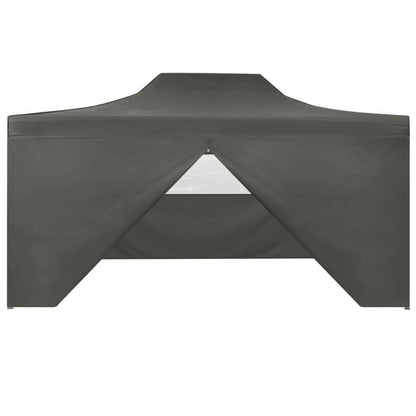 vidaXL Tente de réception pliable avec 4 parois 3x4 m Acier Anthracite