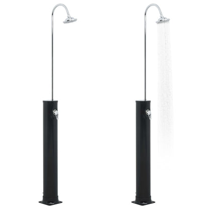 vidaXL Douche solaire Noir 214 cm 20 L