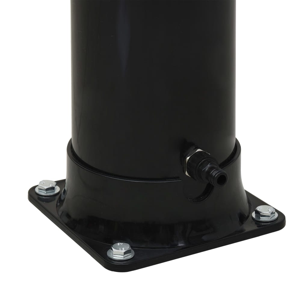 vidaXL Douche solaire Noir 214 cm 20 L