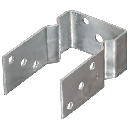 vidaXL Piquets de clôture 12 pcs argenté 9x6x15 cm acier galvanisé