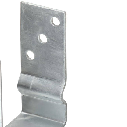 vidaXL Piquets de clôture 12 pcs argenté 9x6x15 cm acier galvanisé