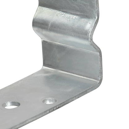 vidaXL Piquets de clôture 12 pcs argenté 9x6x15 cm acier galvanisé