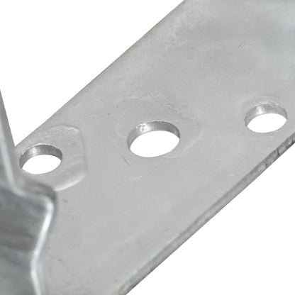 vidaXL Piquets de clôture 12 pcs argenté 9x6x15 cm acier galvanisé