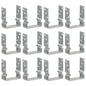 vidaXL Piquets de clôture 12 pcs argenté 12x6x15 cm acier galvanisé