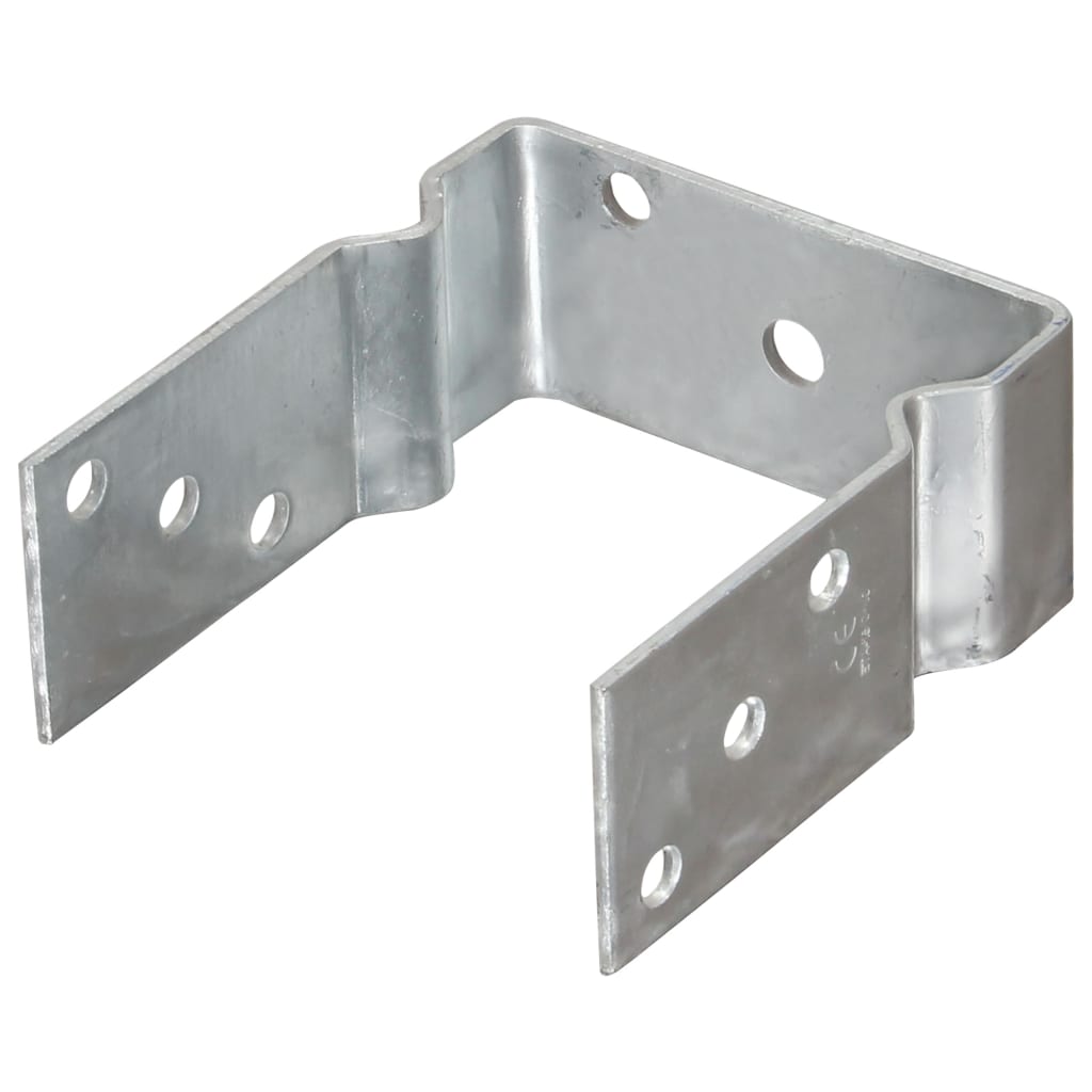 vidaXL Piquets de clôture 12 pcs argenté 12x6x15 cm acier galvanisé