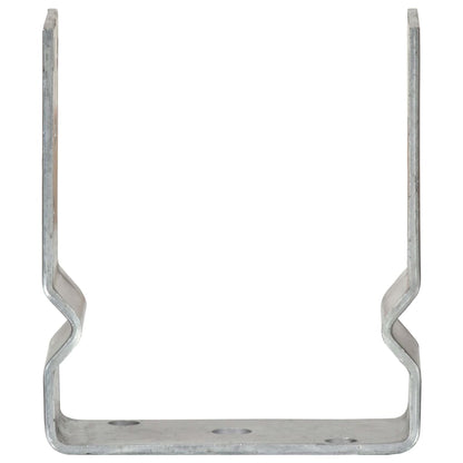 vidaXL Piquets de clôture 12 pcs argenté 12x6x15 cm acier galvanisé