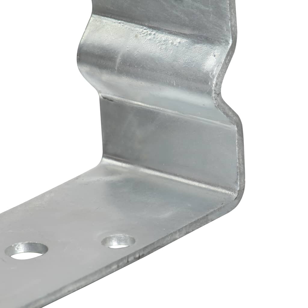 vidaXL Piquets de clôture 12 pcs argenté 12x6x15 cm acier galvanisé