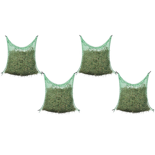 vidaXL Filet à foin 4 pcs Carré 0,9 x 1,5 m PP