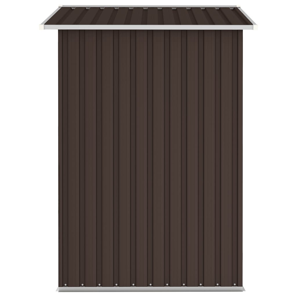 vidaXL Abri de jardin Marron 205x129x183 cm Acier galvanisé