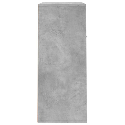 vidaXL Armoire à chaussures Gris béton 60x35x84 cm Aggloméré