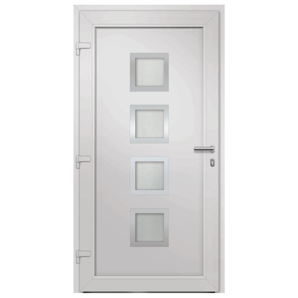 vidaXL Porte d'entrée Blanc 98x208 cm