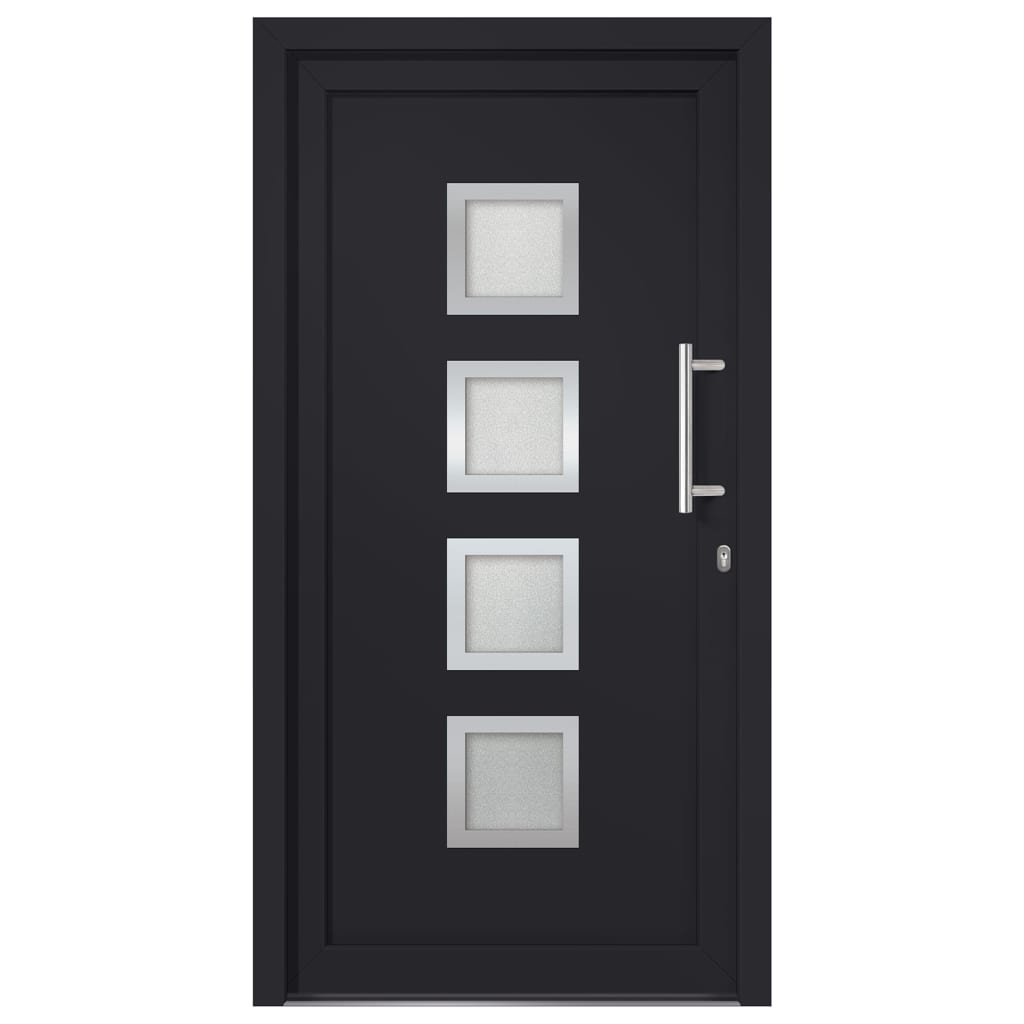 vidaXL Porte d'entrée Anthracite 98x190 cm