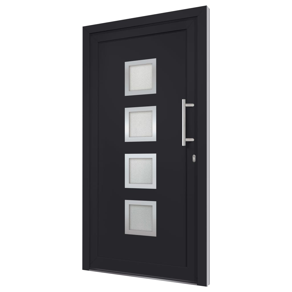 vidaXL Porte d'entrée Anthracite 98x190 cm