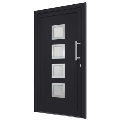 vidaXL Porte d'entrée Anthracite 98x190 cm