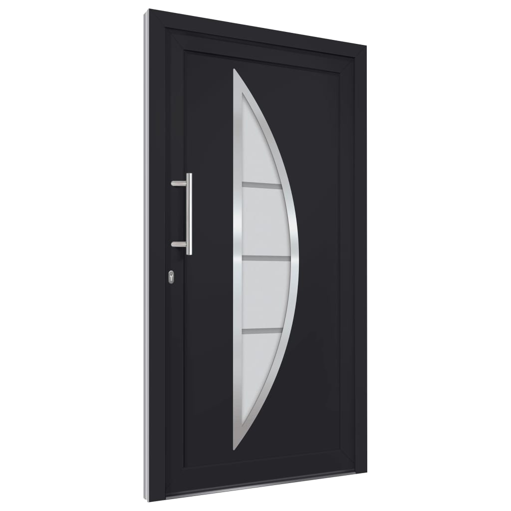 vidaXL Porte d'entrée Anthracite 88x200 cm