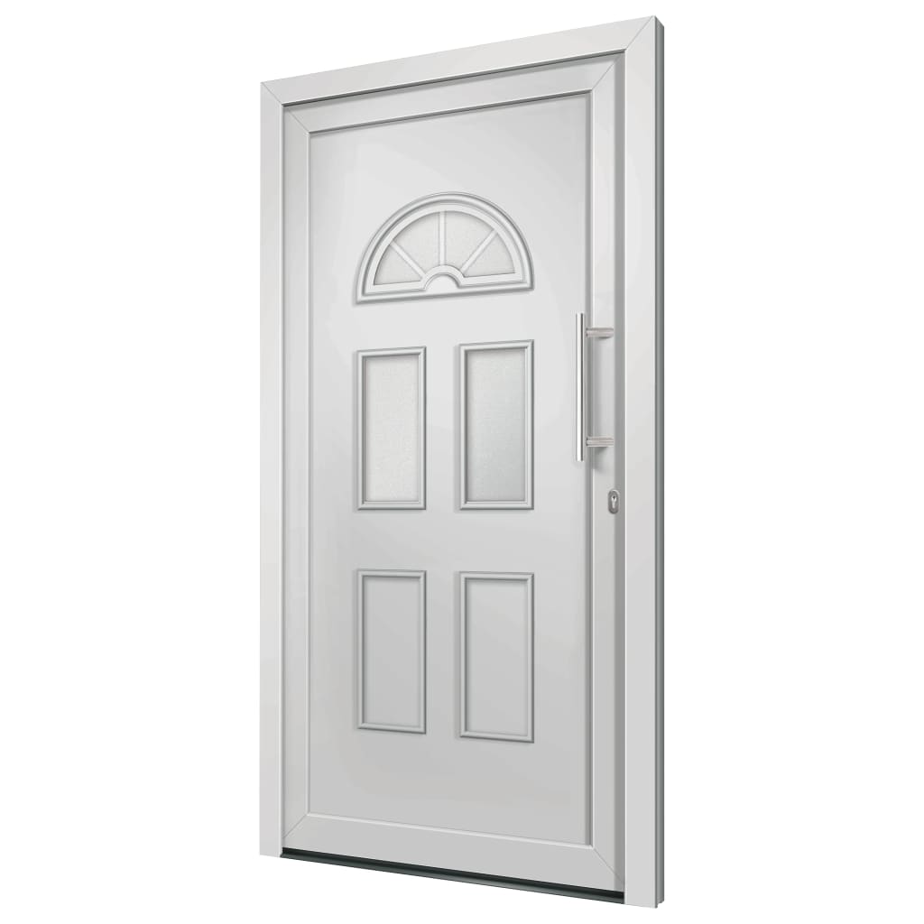 vidaXL Porte d'entrée Blanc 98x208 cm