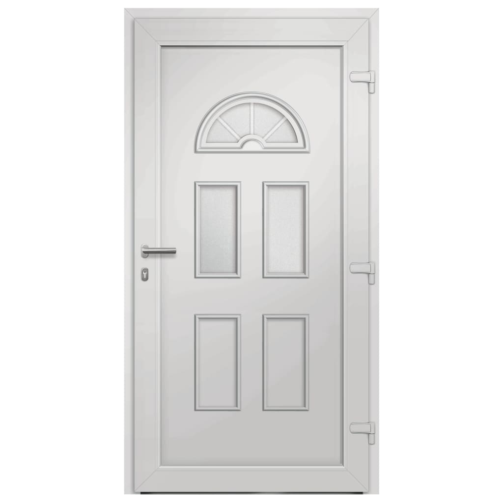 vidaXL Porte d'entrée Blanc 98x208 cm