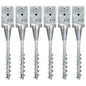 vidaXL Piquets au sol 6 pcs Argenté 9x9x56 cm Acier galvanisé