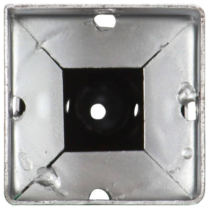 vidaXL Piquets au sol 6 pcs Argenté 10x10x57 cm Acier galvanisé