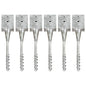 vidaXL Piquets au sol 6 pcs Argenté 12x12x56 cm Acier galvanisé