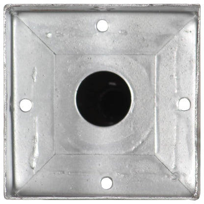 vidaXL Piquets au sol 6 pcs Argenté 12x12x56 cm Acier galvanisé
