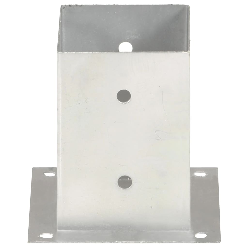 vidaXL Ancres de poteau 4 pcs Métal galvanisé 101 mm