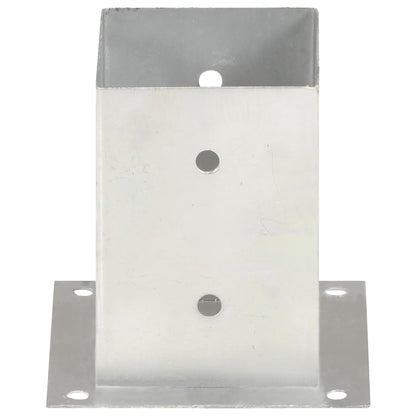 vidaXL Ancres de poteau 4 pcs Métal galvanisé 101 mm