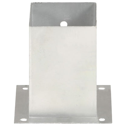 vidaXL Ancres de poteau 4 pcs Métal galvanisé 101 mm