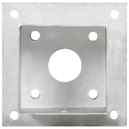 vidaXL Ancres de poteau 4 pcs Métal galvanisé 101 mm