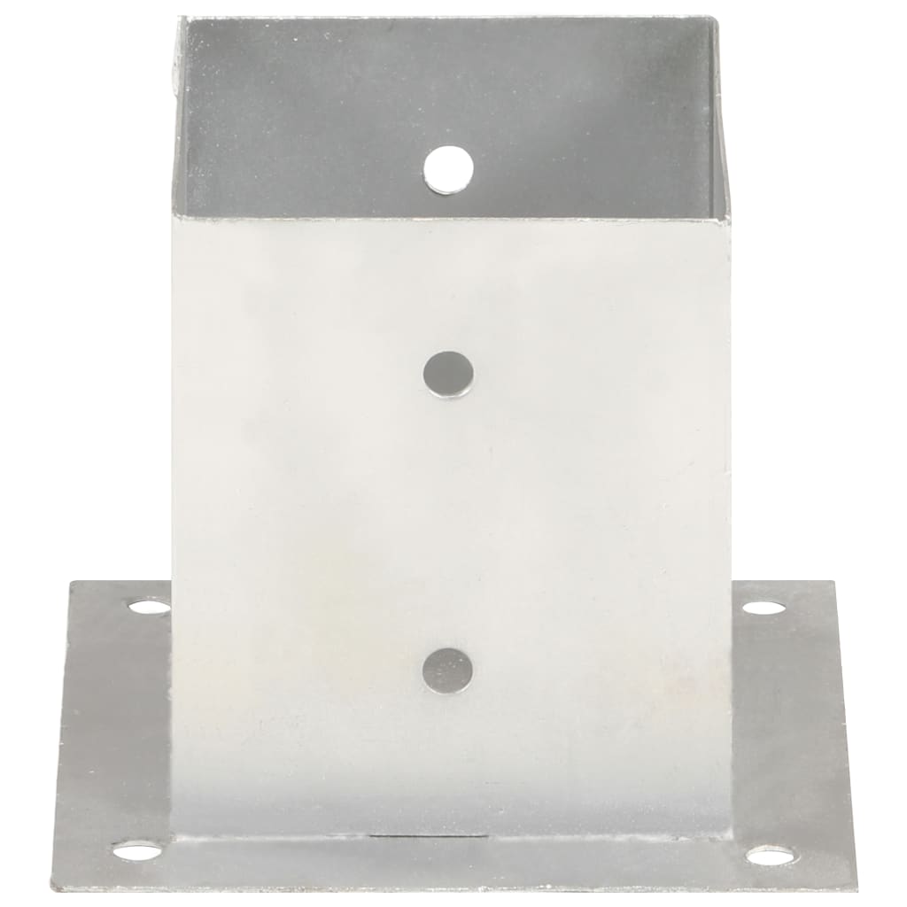 vidaXL Ancres de poteau 4 pcs Métal galvanisé 121 mm
