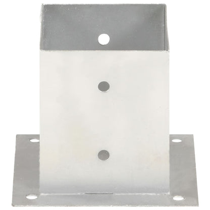 vidaXL Ancres de poteau 4 pcs Métal galvanisé 121 mm