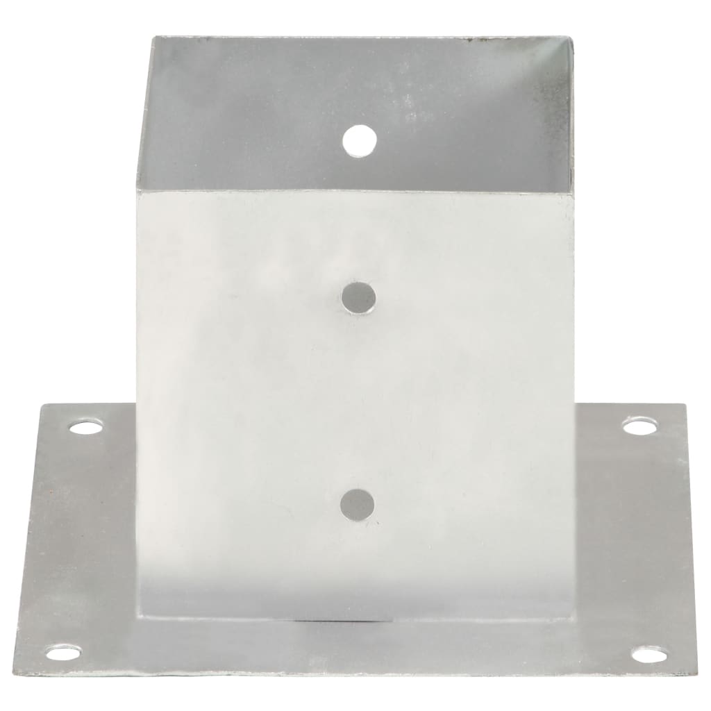 vidaXL Ancres de poteau 4 pcs Métal galvanisé 141 mm