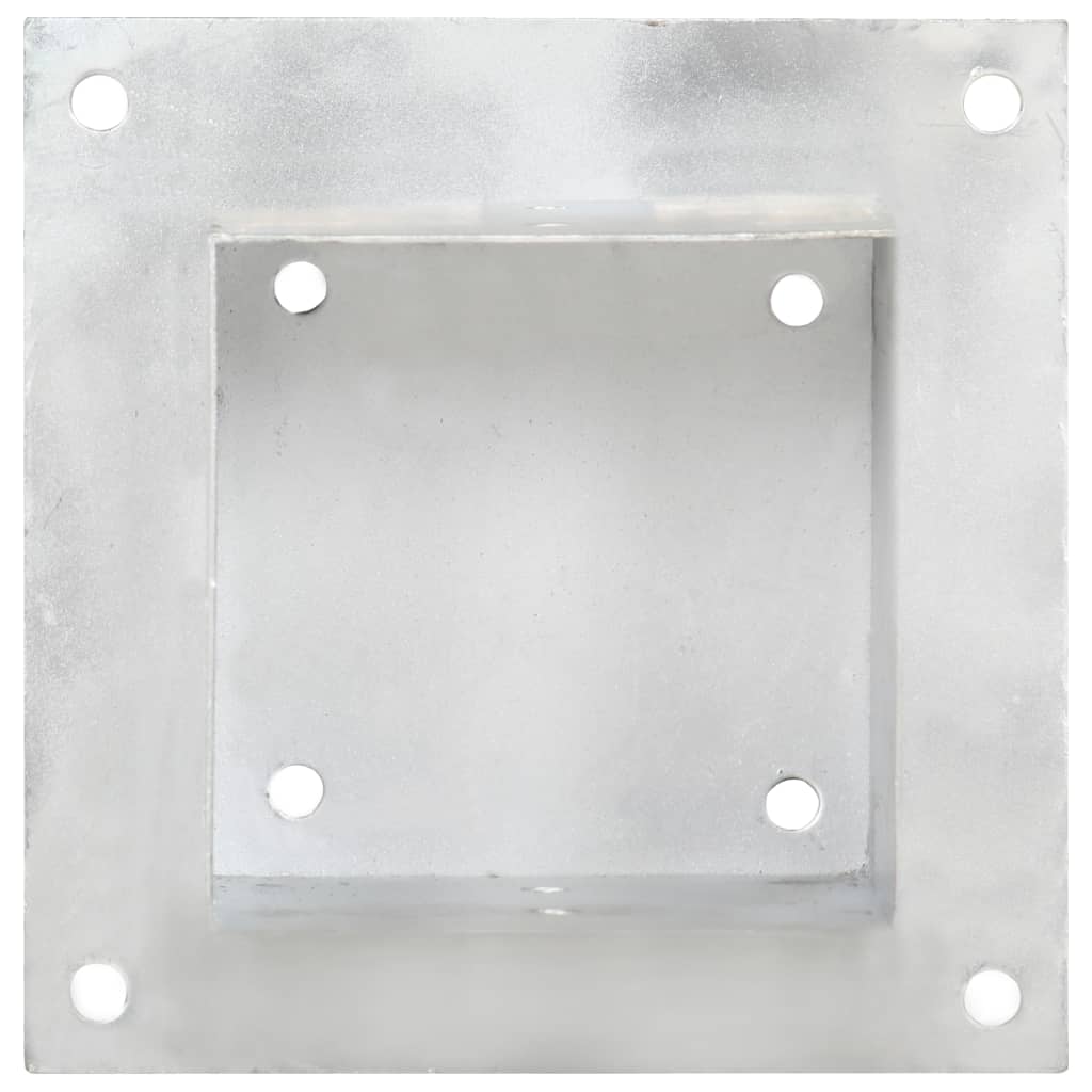 vidaXL Ancres de poteau 4 pcs Métal galvanisé 141 mm