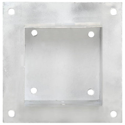 vidaXL Ancres de poteau 4 pcs Métal galvanisé 141 mm
