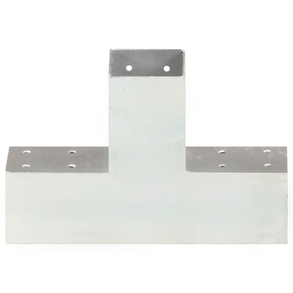 vidaXL Connecteur de poteau Forme en X Métal galvanisé 71x71 mm