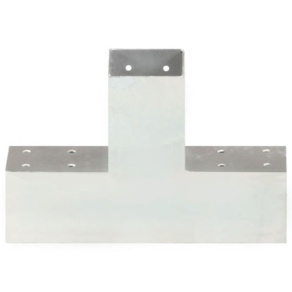vidaXL Connecteur de poteau Forme en X Métal galvanisé 71x71 mm