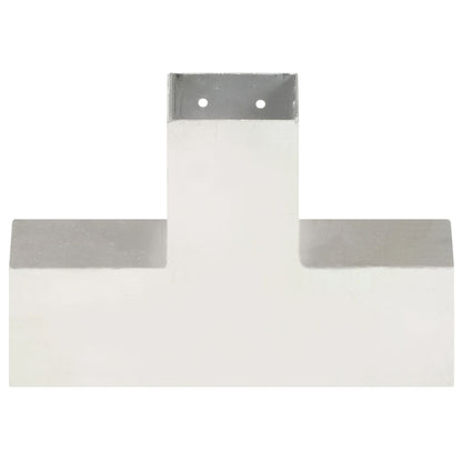 vidaXL Connecteur de poteau Forme en X Métal galvanisé 81x81 mm
