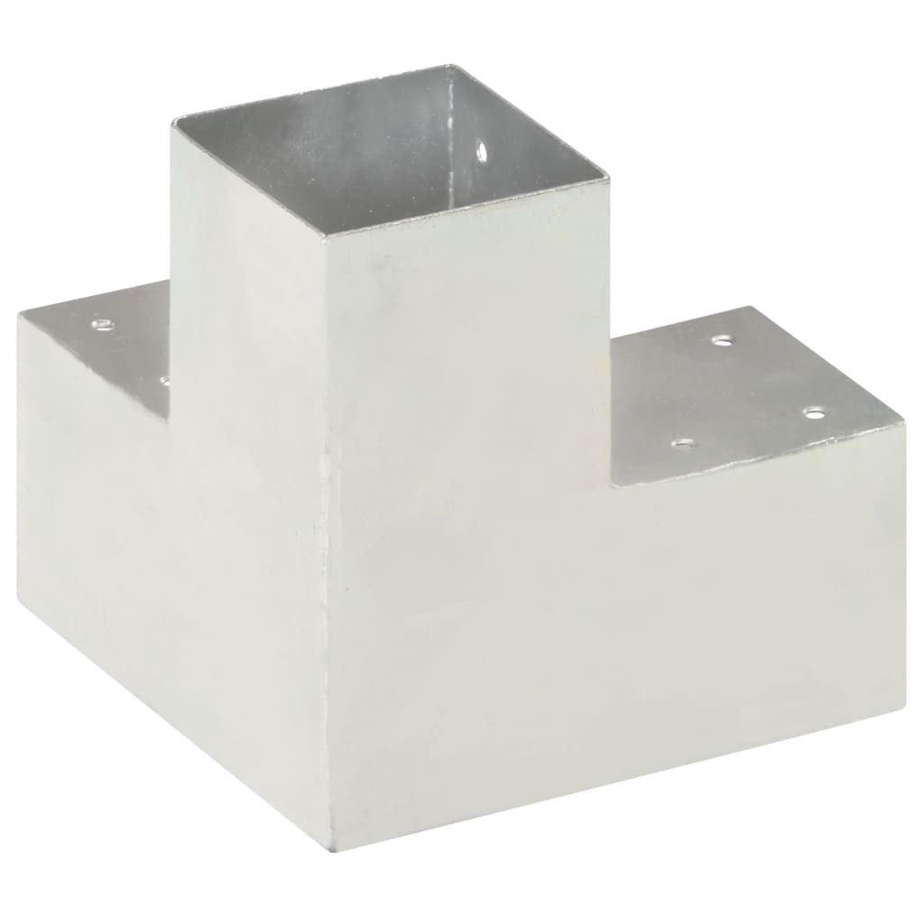 vidaXL Connecteur de poteau Forme en Y Métal galvanisé 91x91 mm