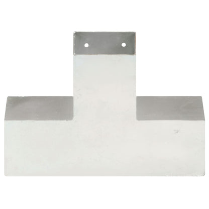 vidaXL Connecteur de poteau Forme en X Métal galvanisé 91x91 mm