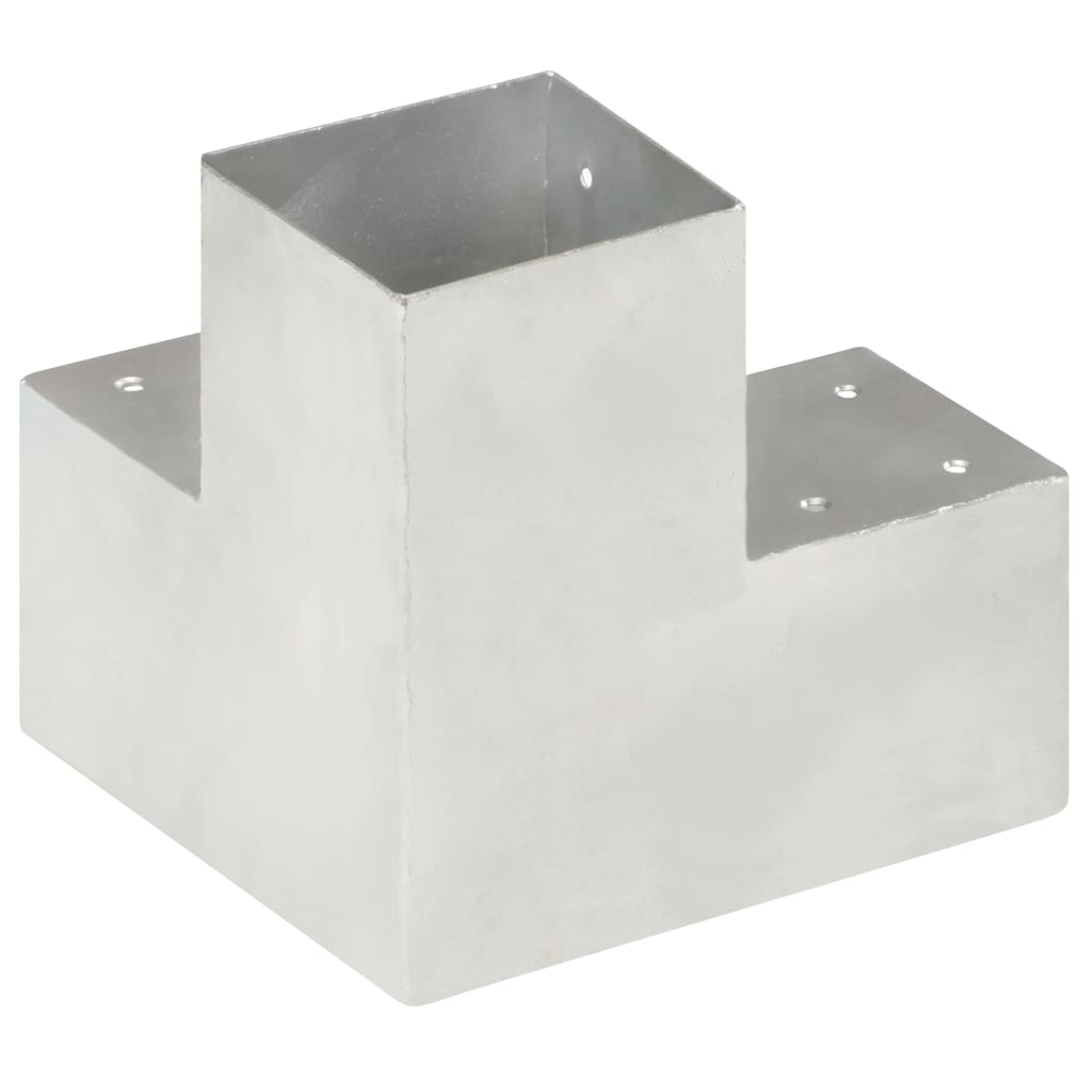vidaXL Connecteur de poteau Forme en Y Métal galvanisé 101x101 mm