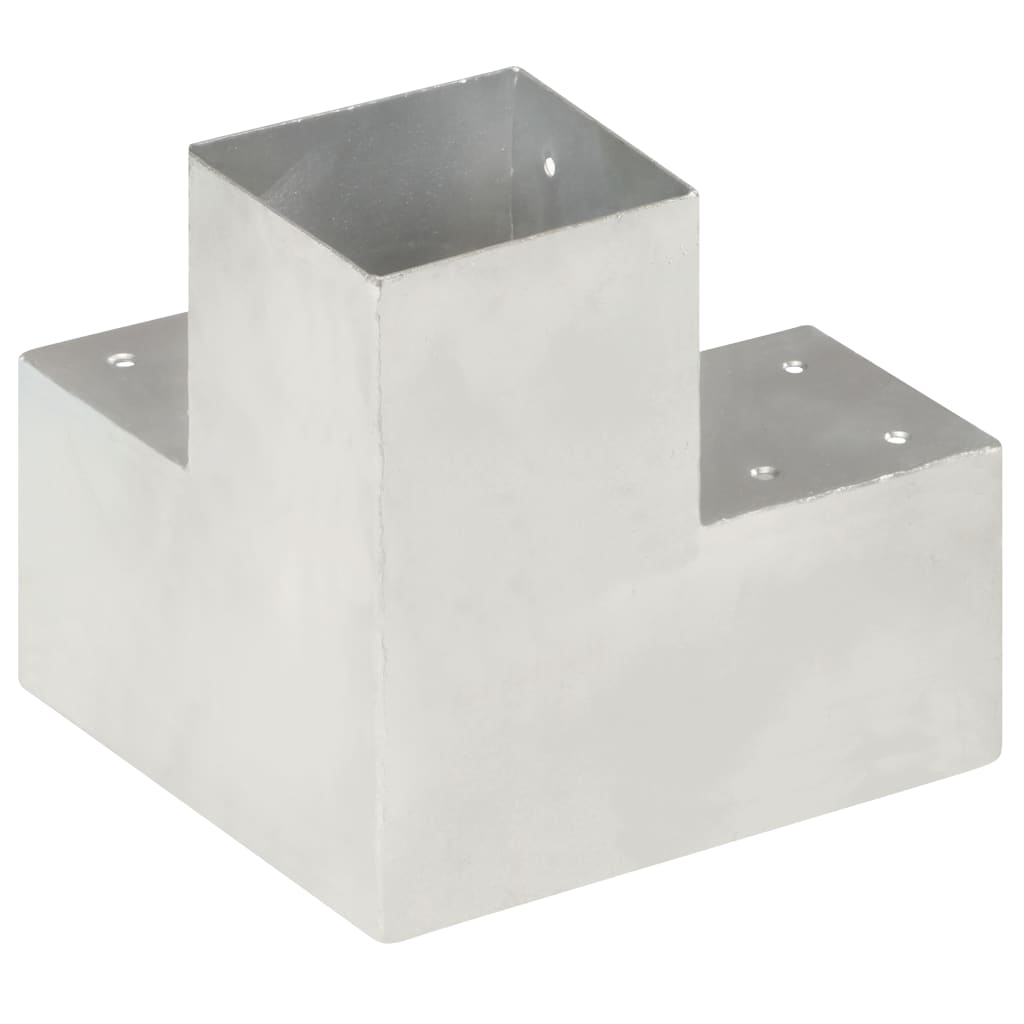 vidaXL Connecteurs de poteau 4pcs Forme en Y Métal galvanisé 101x101mm