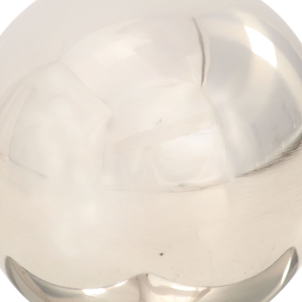 vidaXL Bouchons de poteau 6 pcs Globe final Acier inoxydable 91x91 mm
