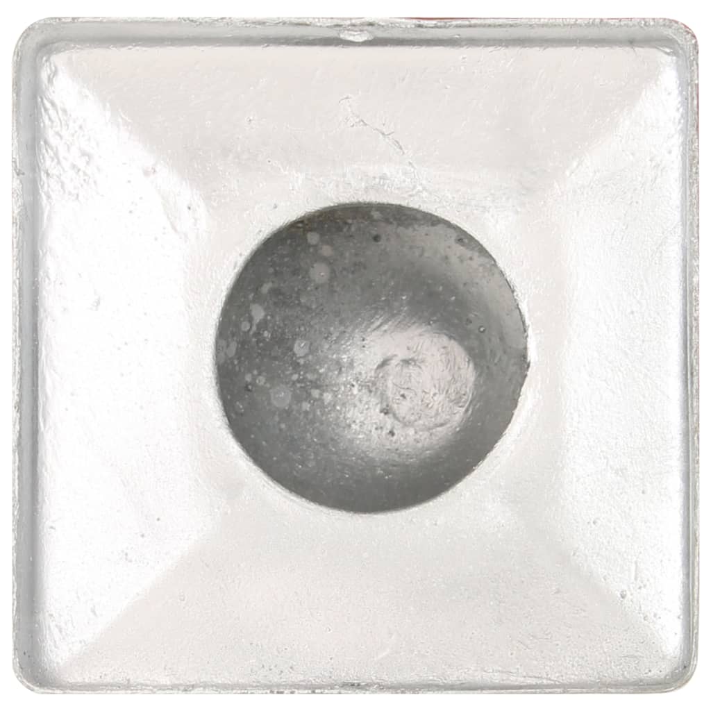 vidaXL Bouchons de poteau 6 pcs Globe final Métal galvanisé 91x91 mm