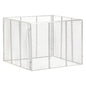 vidaXL Composteur de jardin 100x100x77 cm Fer galvanisé