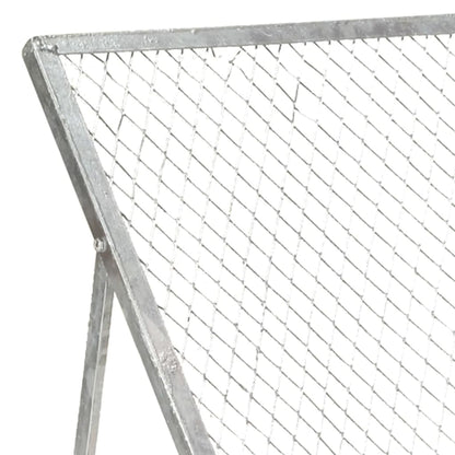vidaXL Tamis de jardin Acier galvanisé