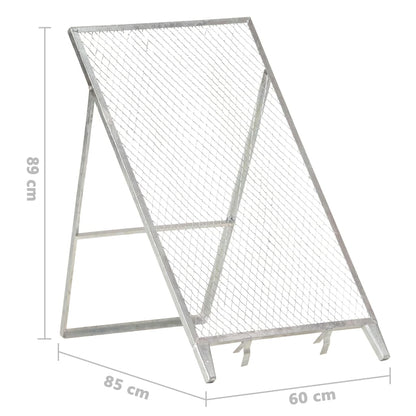 vidaXL Tamis de jardin Acier galvanisé