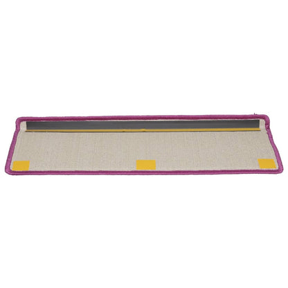 vidaXL Tapis d'escalier 15 pcs 65x21x4 cm Violet