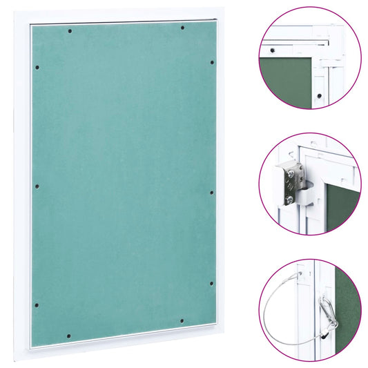 vidaXL Panneau d'accès Cadre en aluminium plaque de plâtre 400x600 mm