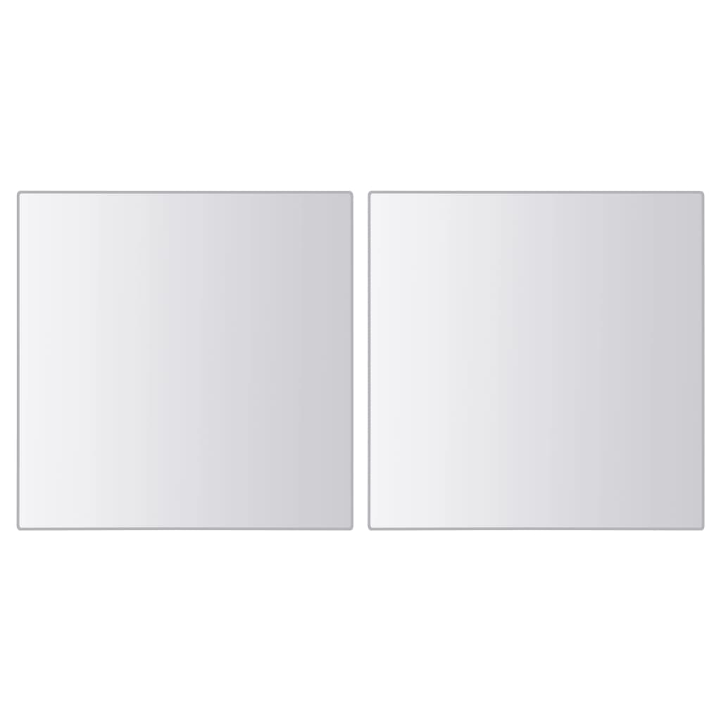 vidaXL Carreaux de miroir 48 pcs Carré Verre