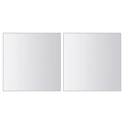 vidaXL Carreaux de miroir 48 pcs Carré Verre